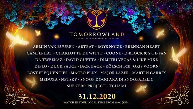 Tomorrowland announce 31.12.2020, a magical New Year’s Eve celebration Tomorrowland announce 31.12.2020, a magical New Year’s Eve celebration